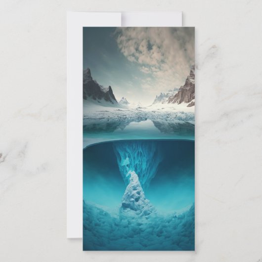 Carte Vue de montagne glacée (Devant)