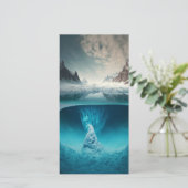 Carte Vue de montagne glacée (Debout devant)