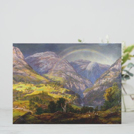 Carte Vue de Stalheim en Norvège (Debout devant)