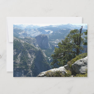 Carte Vue de Yosemite Mountain dans le parc national de