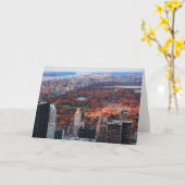 Carte Vue d'en haut : Automne à Central Park 01 (Fleur jaune)