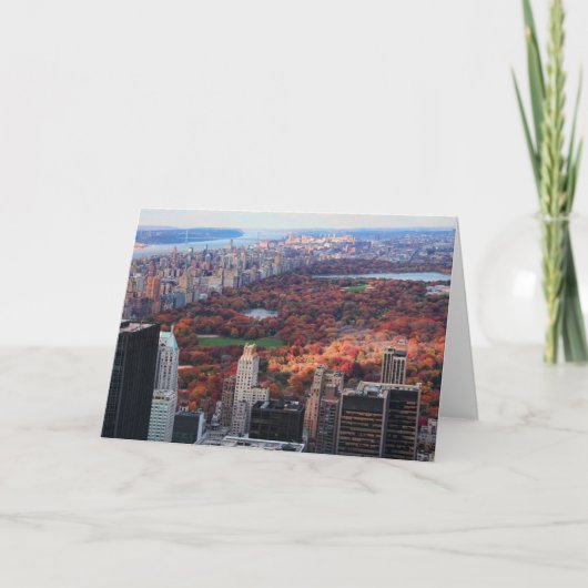 Carte Vue d'en haut : Automne à Central Park 01 (Devant)