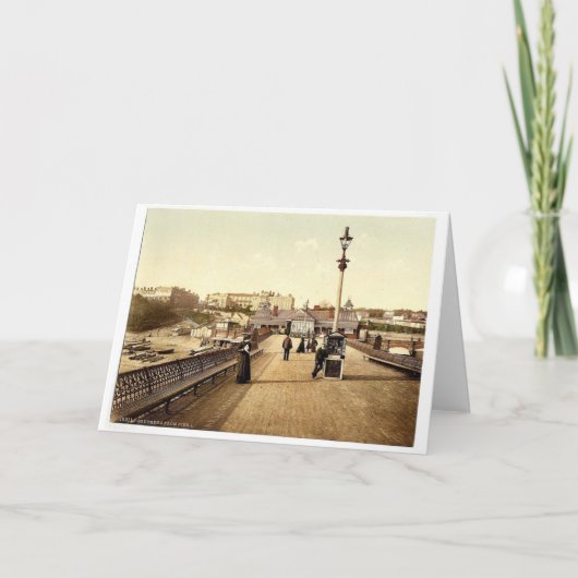 Carte Vue depuis la jetée, I., Sud-sur-mer, Angleterre o (Devant)