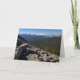 Carte Vue depuis Mitchell Peak à Sequoia National Park