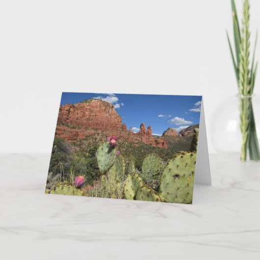 Carte Vue des buttes jumelles | Sedona, Arizona (Devant)