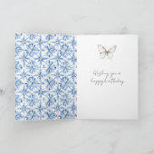 Carte Vue des cieux bleus floraux siciliens bleus (Intérieur)