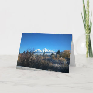 Carte Vue d'hiver à Mount Shasta, CA
