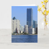 Carte Vue d'horizon de Miami (Fleur jaune)