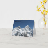 Carte Vue du mont Everest depuis Kala Patar (Fleur jaune)