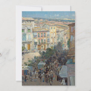 Carte Vue d'une ville française du sud   Childe Hassam