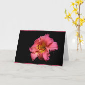 Carte vue florale, pensant à vous (Fleur jaune)