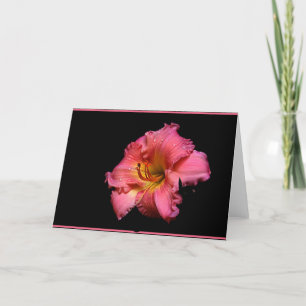 Carte vue florale, pensant à vous