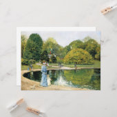 Carte Vue historique de Central Park (New York) (Devant/Arrière en situation)