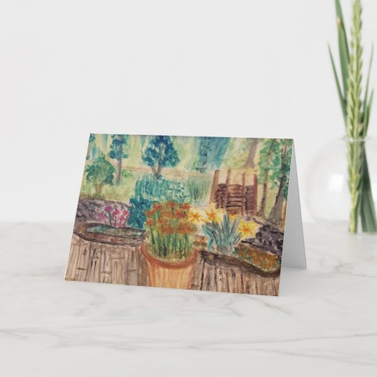 Carte Vue jardin (Devant)