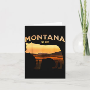 Carte Vue panoramique du désert du loup Montana Est 1889
