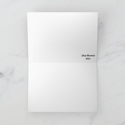 Carte Vue Pittoresque de Sheep Mountain (Intérieur)