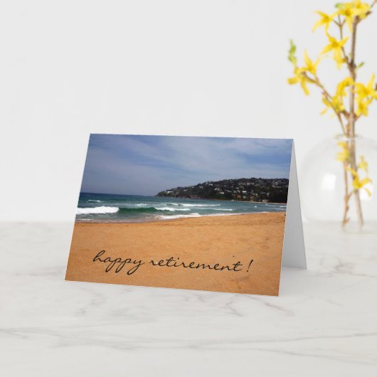 Carte vue plage (Fleur jaune)