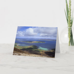 Carte Vue supérieure : continent de bruit, graemsay et
