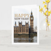 Carte Vue sur la rivière du palais de Westminster, Londr (Fleur jaune)