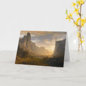 Carte Vue sur la vallée de Yosemite | Albert Bierstadt (Fleur jaune)