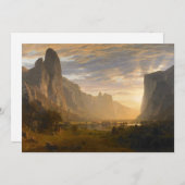 Carte Vue sur la vallée de Yosemite | Albert Bierstadt (Devant / Derrière)