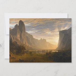 Carte Vue sur la vallée de Yosemite Albert Bierstadt