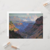 Carte Vue sur le Grand Canyon (par E.H. Potthast) (Devant/Arrière en situation)