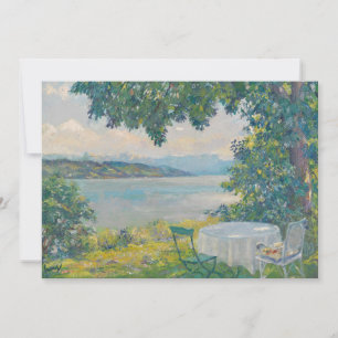 Carte Vue sur le lac Starnberg Edward Cucuel