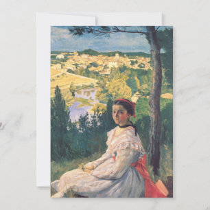 Carte Vue sur le village Fré dé ric Bazille