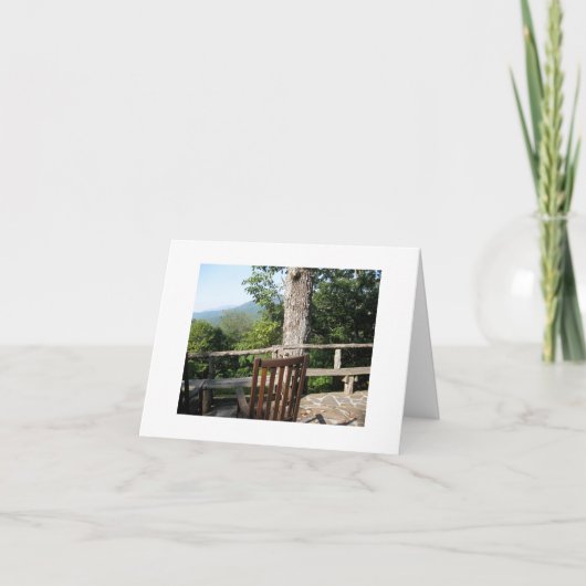 Carte Vue sur les montagnes (Devant)