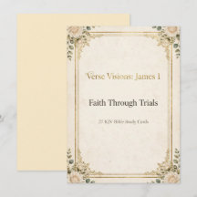 Vues de versets Jacques 1 Couverture - Foi à trave