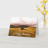 CARTE VUES MONTAGNES (Fleur jaune)