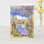 CARTE VUES SUR L'ANGLETERRE (Fleur jaune)