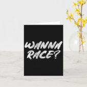 Carte W Race Humor Saying Gift  (Fleur jaune)