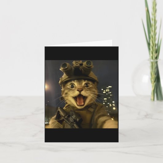 Carte Waactical Cat Meme  (Devant)