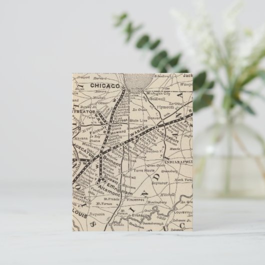 Carte Wabash Railway (Debout devant)