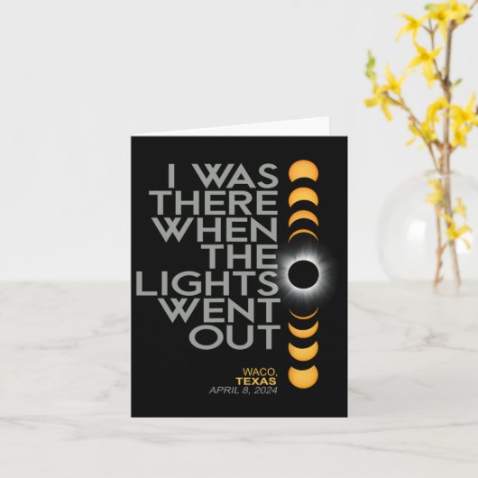 Carte Waco 2024 Solar Eclipse 2024 040824 Eclipse (Fleur jaune)