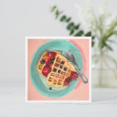 Carte Waffles and Berries (Debout devant)