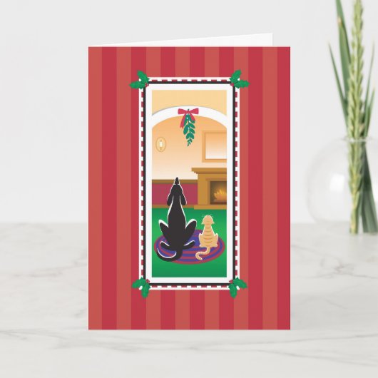 Carte WagsToWish_Merry Kissmas (Devant)