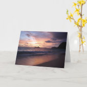 Carte Waimanalo tôt le matin (Fleur jaune)