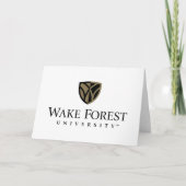 Carte Wake Forest University Wordmark (Devant)