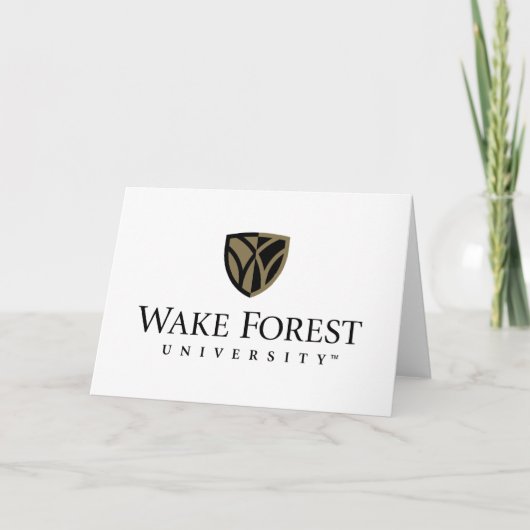 Carte Wake Forest University Wordmark (Devant)