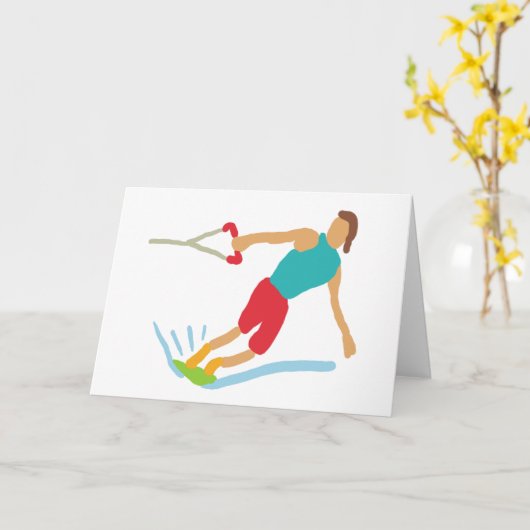 Carte Wakeboard (Fleur jaune)