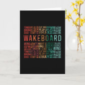Carte Wakeboard Quote Wakeboard Wakeboard Wake Wakeboard (Fleur jaune)