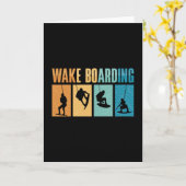 Carte Wakeboard Wake Boarder Wakeboard Wakeboard (Fleur jaune)