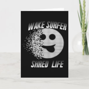 Carte Wakesurfer Wake Surf Ski Nautique Lac Sport Shred