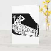 Carte Waking dans la cafine (Fleur jaune)