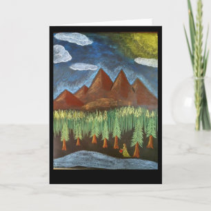 Carte Waldorf Inspiré Art Card : Lady in the Woods