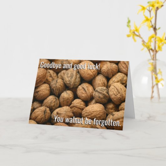 Carte Walnut Be Oublié (Fleur jaune)