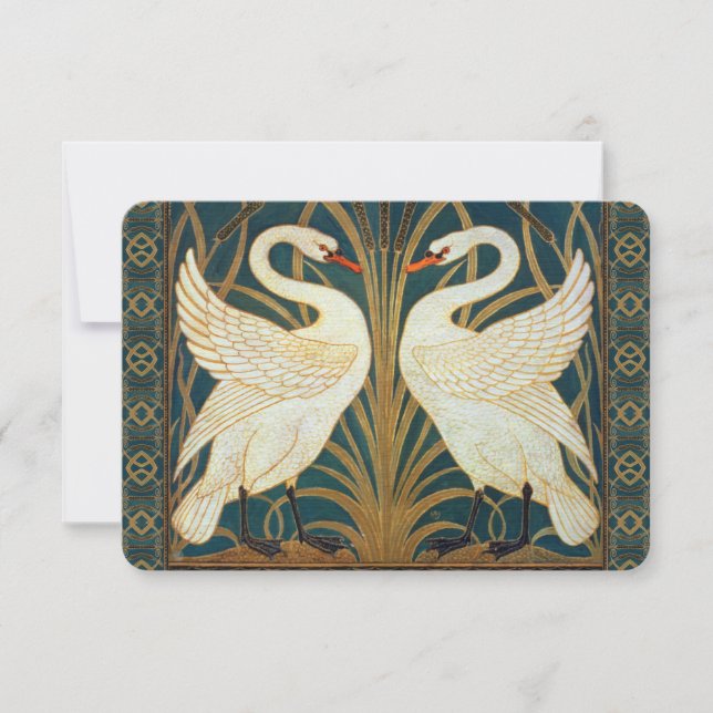 Carte Walter Crane Swan (Devant)